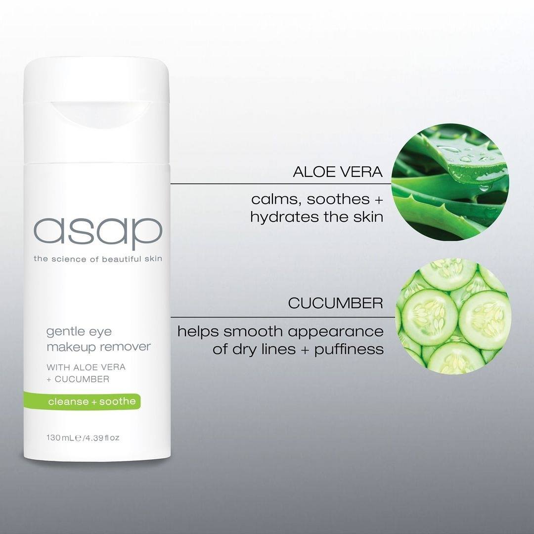 Gentle eye make-up remover